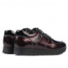 Scarpe sportive donna 6003 vernice bordeaux combinato