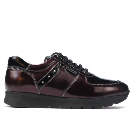 Scarpe sportive donna 6003 vernice bordeaux combinato