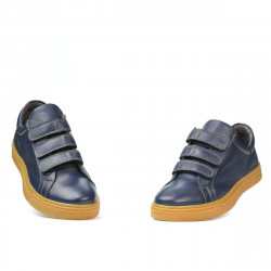 Scarpe sportive uomo 893sc indigo velcro