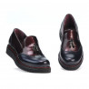 Scarpe casual da donna 659 vernice indaco+bordeaux
