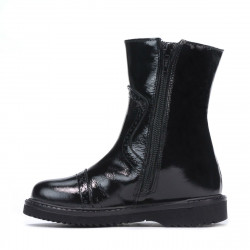 Stivaletti bambini piccoli 101c vernice nera