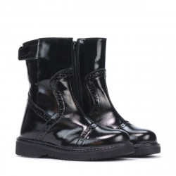 Stivaletti bambini piccoli 101c vernice nera