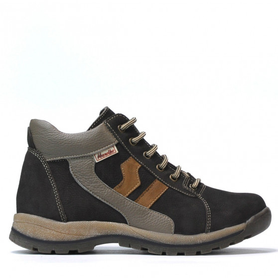 Stivaletti adolescenti 4005 bufo tdm (testa di moro)