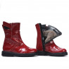 Stivaletti bambino piccoli 101c vernice bordeaux