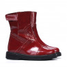 Stivaletti bambino piccoli 101c vernice bordeaux