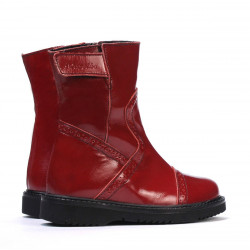 Stivaletti bambino piccoli 101c vernice bordeaux