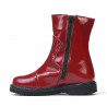 Stivaletti bambino piccoli 101c vernice bordeaux