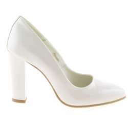 Scarpe eleganti donna 1214 vernice avorio