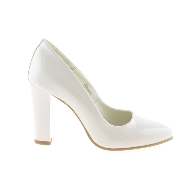 Scarpe eleganti donna 1214 vernice avorio