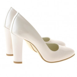Scarpe eleganti donna 1214 vernice avorio