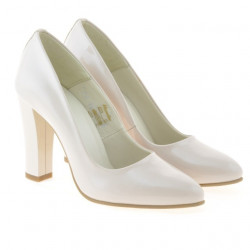 Scarpe eleganti donna 1214 vernice avorio