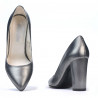 Scarpe eleganti donna 1261 grigio metalizzato