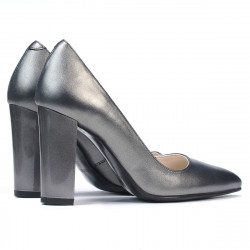 Scarpe eleganti donna 1261 grigio metalizzato