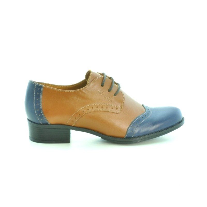 Scarpe casual donna 691 marrone+indaco