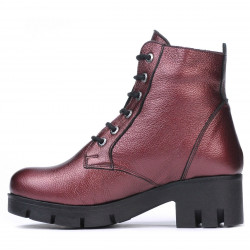 Stivaletti donna 3307 bordeaux perlati