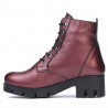 Stivaletti donna 3307 bordeaux perlati