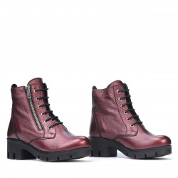 Stivaletti donna 3307 bordeaux perlati