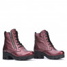 Stivaletti donna 3307 bordeaux perlati