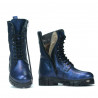 Stivaletti donna 3337 indigo perlato