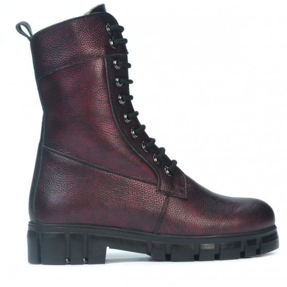 Stivali donna 3337 bordeaux perlato