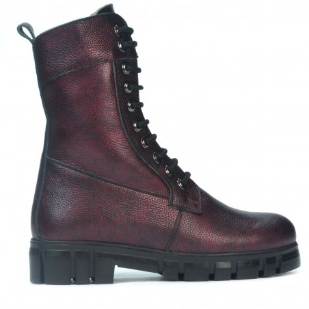 Stivali donna 3337 bordeaux perlato