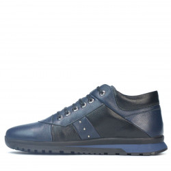 Scarpe casual uomo 4110 indaco+nero