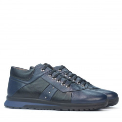 Scarpe casual uomo 4110 indaco+nero