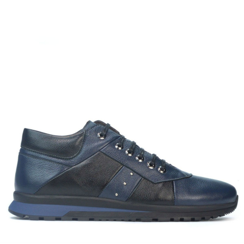 Scarpe casual uomo 4110 indaco+nero