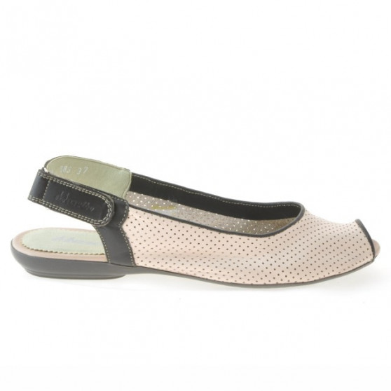 Sandali donna 583 rosa+caffè