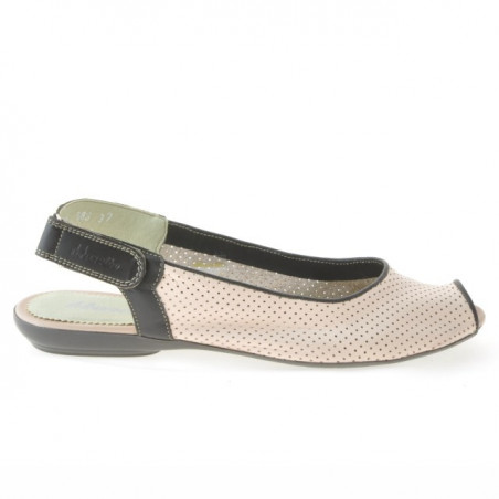 Sandali donna 583 rosa+caffè