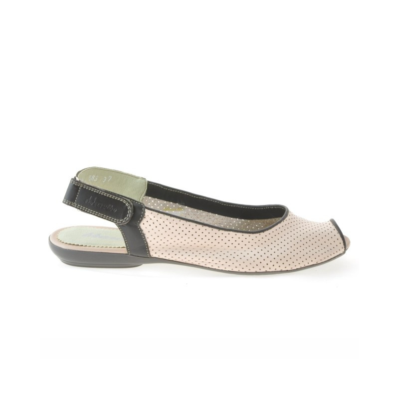 Sandali donna 583 rosa+caffè