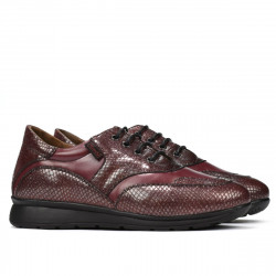 Scarpe sportive/casual donna 6005 bordeaux combinato