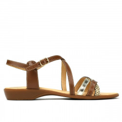 Sandali donna 5058 marrone combinato