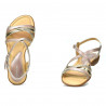 Sandali donna 5058 rosa polvere combinato