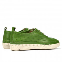 Mocassini donna 688 verde chiaro