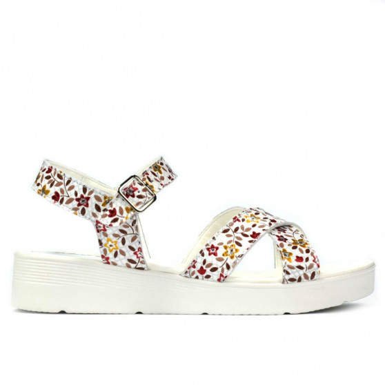 Sandali donna 5049-1 floreale multicolore