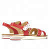 Sandali donna 5061 zenzero+bianco