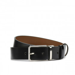 Cintura uomo 35b bicolore nero+marrone
