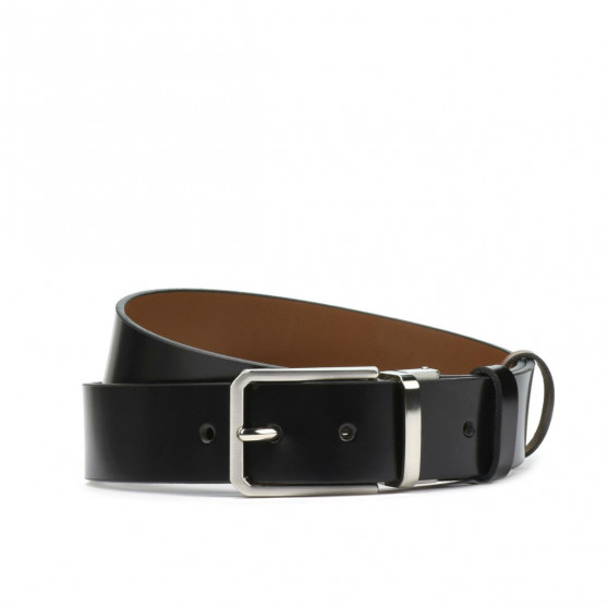 Cintura uomo 35b bicolore nero+marrone