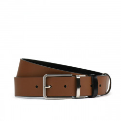 Cintura uomo 35b bicolore nero+marrone