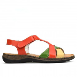 Sandali donna 5046 arancione combinato
