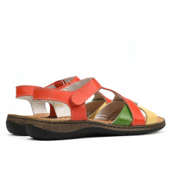 Sandali donna 5046 arancione combinato