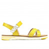 Sandali donna 5061 giallo+bianco