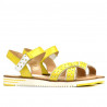 Sandali donna 5061 giallo+bianco