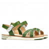 Sandali donna 5061 verde+bianco