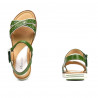 Sandali donna 5061 verde+bianco