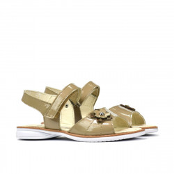 Sandali per bambini piccoli 55c vernice beige