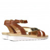 Sandali donna 5060 marrone combinato