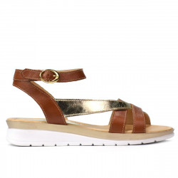 Sandali donna 5060 marrone combinato