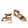 Sandali donna 5060 marrone combinato
